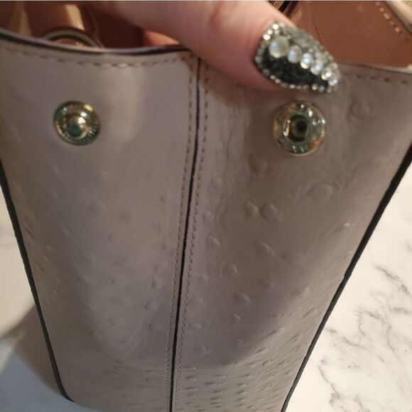 Kate Spade Embossed Leather Tote in Shell Pink (Baby Pink) - Picture 8 of 12